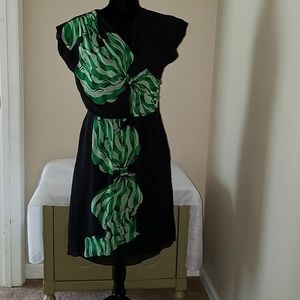 Anna Sui NWOT Black V Neck Dress